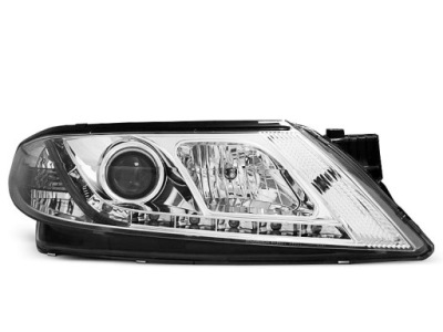 Ліхтарі  перед renault laguna 2 02-05 хром led діоди фото №1