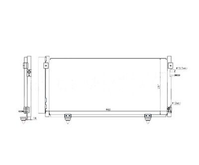 Радиатор кондиционера subaru forester 09- фото №1