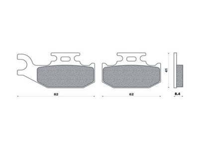 BRENTA TRINKELĖS STABDŽIŲ KH414 KH317 STORIS 8,4MM 