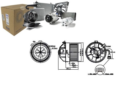 VENTILADOR SOPLADORES ALFA ROMEO GIULIETTA 1.4-2.0D 04.10-12.20 NISSENS  