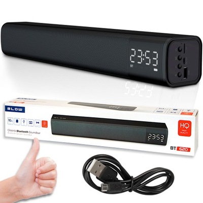 GŁOŚNIK BLUETOOTH SOUNDBAR LCD RADIO KUCHENNE AKUMULATOROWE ZEGAREK USD SD