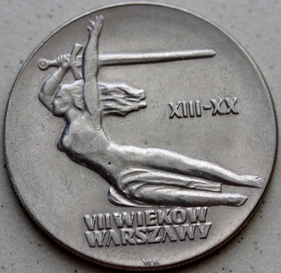 10 złotych 1965 VII wieków Warszawy Nike