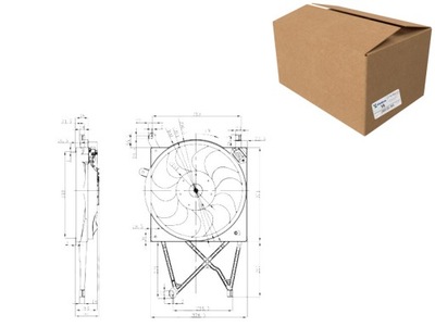 ВЕНТИЛЯТОР РАДИАТОРА VIVA 05- 1.8 I 16V ASTRA G 98- 1.4 I 16V ZAFIRA
