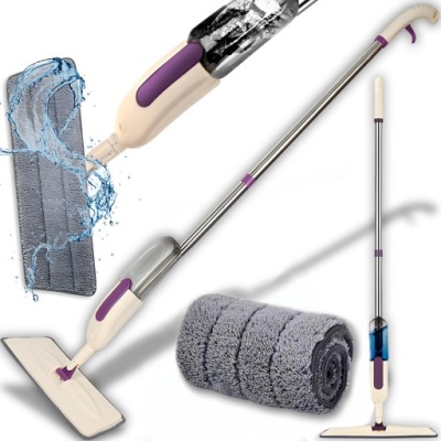 MOP PŁASKI ZE SPRYSKIWACZEM MIKROFIBRA NAKŁADKI