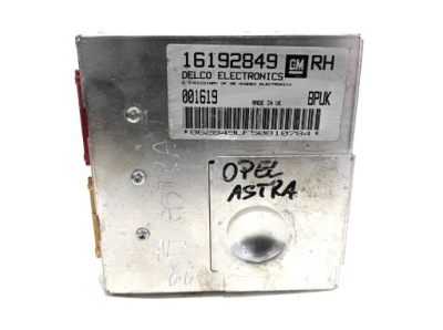Бортовий комп'ютер opel astra f 1.6 16192849 фото №1