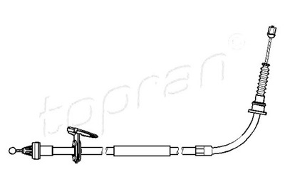 TOPRAN CABLE FRENOS DE MANO PARTE TRASERA P MINI (R50, R53  