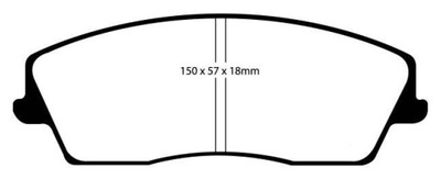 EBC DP41723R КОМПЛЕКТ КОЛОДОК ШАЛЬМІВНИХ, ГАЛЬМА TARCZOWE