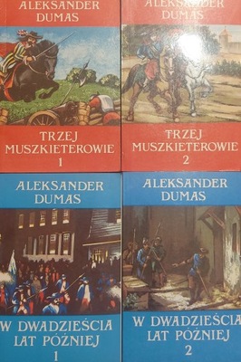 Trzej Muszkieterowie t. 1-2 + W dwadzieścia lat później t. 1-2 A. Dumas