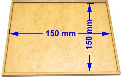 Movement Tray 150 x 150 mm , 150x150mm HDF/MDF trays , 1 szt.