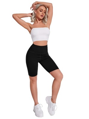 SHEIN SPODENKI SPORTOWE KOLARKI CZARNE 36 VWC