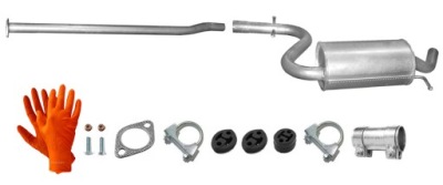 Vw golf v plus 1.4 tsi 90kw od 2007r. труба гаситель средний фото №1