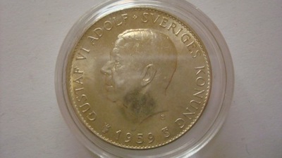 Szwecja 5 koron 1959 stan 1