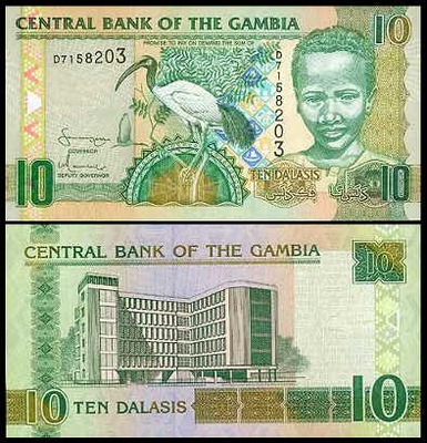 GAMBIA, 10 DALLASIS (2001-2005) Pick 21c