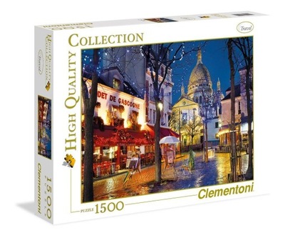 PUZZLE 1500 HQ PARIS, MONTMARTRE, CLEMENTONI