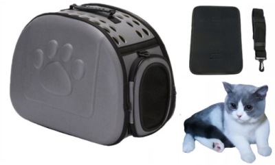TRANSPORTER TORBA DLA KOTA PSA KRÓLIKA SZARY XL