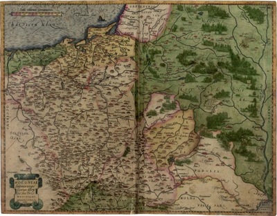 POLSKA Mapa 60x80cm 1592r. M25