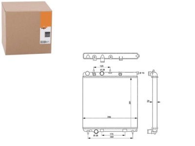 Радіатор води citroen ds3 kabriolet 1.6 vti 120 фото №1