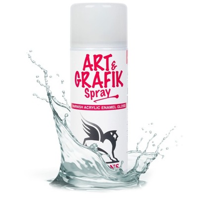 Werniks końcowy RENESANS lakier do farb akrylowych POŁYSK SPRAY 400ml