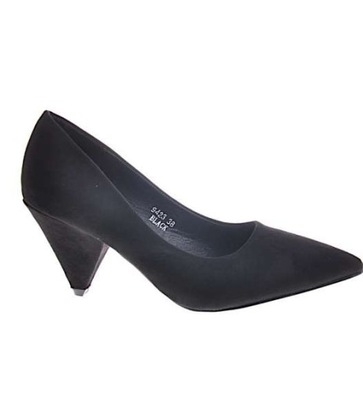 Buty damskie CZARNE CZÓŁENKA obcas 12153 40