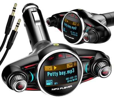 Transmiter FM bluetooth ładowarka MP3 USB MICRO SD