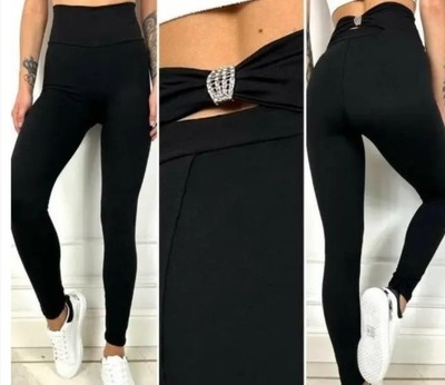 Legginsy Czarne Klasyczne Rozmiar XL/XXL