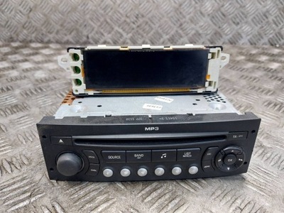 Радіо програвач + дисплей peugeot 207 i 96643698xt 9664483980 фото №1