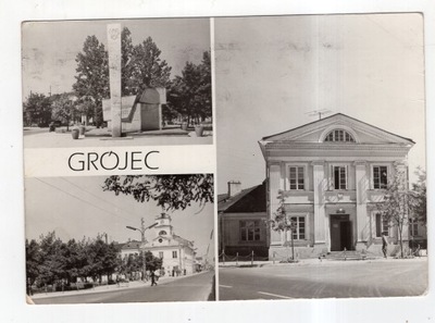 Grójec - Pomnik Szkoła Ratusz - FOTO ok1965