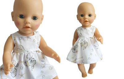 Ubranka dla lalki | Sukienka dla Baby Born 43 cm
