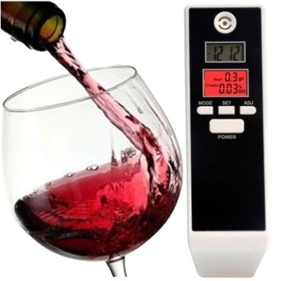 PRECYZYJNY ALKOMAT BEZUSTNIKOWY CYFROWY LCD PÓŁPRZEWODNIKOWY TERMOMETR