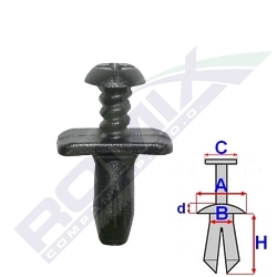 SPAUSTELIS ZAKOLA PRZECIWBLOTNEGO POSPARNIS FORD X10SZT 