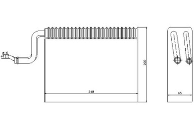 Nissens випарник кондиціонера opel combo corsa b t фото №1