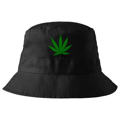 KAPELUSZ BUCKET HAT MARIHUANA CZAPKA ZIOŁO JARANIE