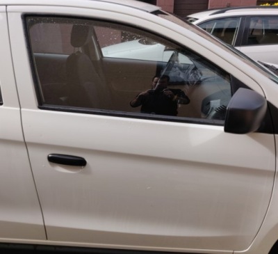 Дверь перед правый bez отверстие вкладыши замка w19 белый space star ii iii фото №1