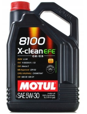 MOTUL 8100 X-CLEAN EFE 5W30 LL04 DEXOS2 5L