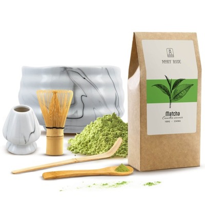 Zestaw akcesoriów do parzenia herbaty Matcha Matchawan Kusenaoshi Ishi