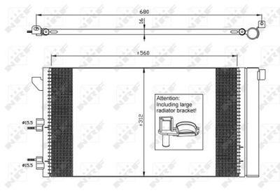 РАДІАТОР КОНДИЦІОНЕРА NRF 35921