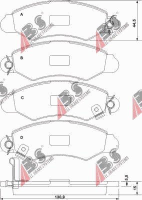 КОЛОДКИ ПЕРЕД SUZUKI IGNIS 2003-