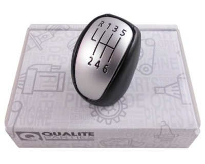 Ручка переключения передач renault laguna iii 07- 6b кожа фото №1