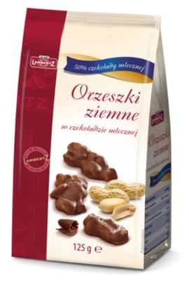 Orzeszki ziemne w mlecznej czekoladzie Lambertz 125 g