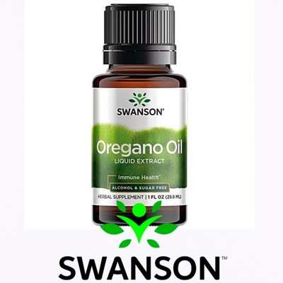 SWANSON Oregano Oil krople grzybica jelita OLEJ