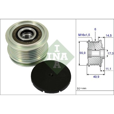 ALTERNADOR - EMBRAGUE JEDNOKIERUNKOWE INA 535 0012 10  