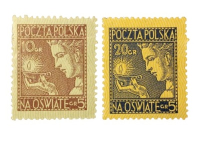 POLSKA Fi 228-229 * 1927 Na oświatę
