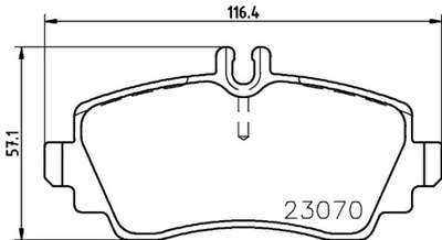 КОЛОДКИ ТОРМОЗНЫЕ HELLA PAGID A1684200020 A16842012