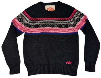 ** SUPERDRY **__L__Rewelacyjny, modny sweter__VINTAGE NORDIC KNIT