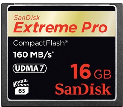 Super szybka karta pamięci Sandisk Extreme Pro CF 16 GB 160 MB/s