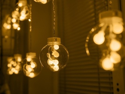 LAMPKI LED KURTYNA KULE WISZĄCE 3M CIEPŁY BIAŁY DEKORACYJNE ŚWIĄTECZNE