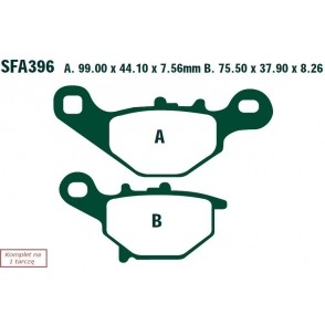 КОЛОДКИ ТОРМОЗНЫЕ MOTO EBCSFA396