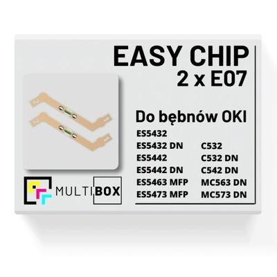 Multibox 2 X EASY CHIP E07 błąd bębna OKI MC563