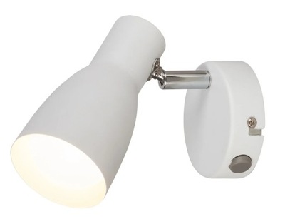 Kinkiet z włącznikiem E27 biały Ebony 6025 Rabalux