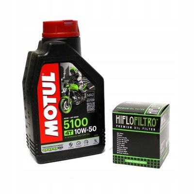 ACEITE MOTUL 5100 1L 10W50 4T MA2 +FILTRO HIFLO HF652 JAKOSC!! MOTOCICLETA  